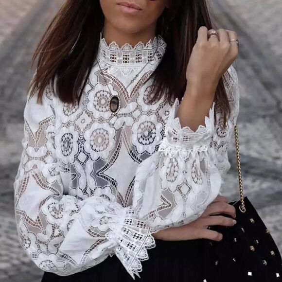 New Gorgeous Boho Lace Top - Picture 1 of 6